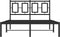 vidaXL - Bedframe - met - hoofdbord - metaal - zwart - 120x190 - cm