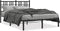 vidaXL - Bedframe - met - hoofdbord - metaal - zwart - 120x200 - cm