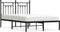 vidaXL - Bedframe - met - hoofdbord - metaal - zwart - 120x200 - cm