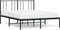 vidaXL - Bedframe - met - hoofdbord - metaal - zwart - 120x200 - cm