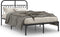 vidaXL - Bedframe - met - hoofdbord - metaal - zwart - 120x200 - cm