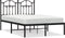 vidaXL - Bedframe - met - hoofdbord - metaal - zwart - 120x200 - cm