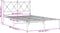 vidaXL - Bedframe - met - hoofdbord - metaal - zwart - 120x200 - cm