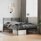 vidaXL - Bedframe - met - hoofdbord - metaal - zwart - 120x200 - cm