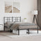 vidaXL - Bedframe - met - hoofdbord - metaal - zwart - 120x200 - cm
