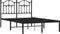 vidaXL - Bedframe - met - hoofdbord - metaal - zwart - 120x200 - cm