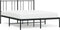 vidaXL - Bedframe - met - hoofdbord - metaal - zwart - 120x200 - cm