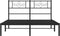 vidaXL - Bedframe - met - hoofdbord - metaal - zwart - 120x200 - cm