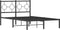 vidaXL - Bedframe - met - hoofdbord - metaal - zwart - 120x200 - cm