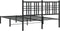 vidaXL - Bedframe - met - hoofdbord - metaal - zwart - 120x200 - cm