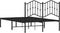 vidaXL - Bedframe - met - hoofdbord - metaal - zwart - 120x200 - cm