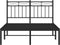 vidaXL - Bedframe - met - hoofdbord - metaal - zwart - 120x200 - cm