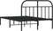 vidaXL - Bedframe - met - hoofdbord - metaal - zwart - 120x200 - cm