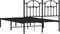 vidaXL - Bedframe - met - hoofdbord - metaal - zwart - 120x200 - cm