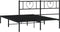 vidaXL - Bedframe - met - hoofdbord - metaal - zwart - 120x200 - cm