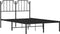 vidaXL - Bedframe - met - hoofdbord - metaal - zwart - 120x200 - cm