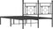 vidaXL - Bedframe - met - hoofdbord - metaal - zwart - 120x200 - cm