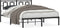 vidaXL - Bedframe - met - hoofdbord - metaal - zwart - 135x190 - cm