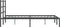 vidaXL - Bedframe - met - hoofdbord - metaal - zwart - 135x190 - cm