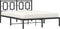 vidaXL - Bedframe - met - hoofdbord - metaal - zwart - 135x190 - cm
