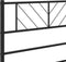 vidaXL - Bedframe - met - hoofdbord - metaal - zwart - 135x190 - cm