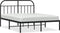 vidaXL - Bedframe - met - hoofdbord - metaal - zwart - 140x190 - cm