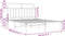vidaXL - Bedframe - met - hoofdbord - metaal - zwart - 140x190 - cm
