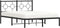vidaXL - Bedframe - met - hoofdbord - metaal - zwart - 140x190 - cm