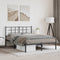 vidaXL - Bedframe - met - hoofdbord - metaal - zwart - 140x190 - cm