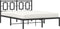vidaXL - Bedframe - met - hoofdbord - metaal - zwart - 140x190 - cm