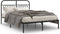 vidaXL - Bedframe - met - hoofdbord - metaal - zwart - 140x190 - cm