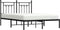 vidaXL - Bedframe - met - hoofdbord - metaal - zwart - 140x190 - cm