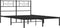 vidaXL - Bedframe - met - hoofdbord - metaal - zwart - 140x190 - cm