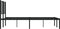 vidaXL - Bedframe - met - hoofdbord - metaal - zwart - 140x190 - cm