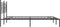 vidaXL - Bedframe - met - hoofdbord - metaal - zwart - 140x190 - cm