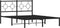 vidaXL - Bedframe - met - hoofdbord - metaal - zwart - 140x190 - cm