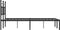 vidaXL - Bedframe - met - hoofdbord - metaal - zwart - 140x190 - cm