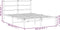 vidaXL - Bedframe - met - hoofdbord - metaal - zwart - 140x190 - cm