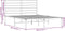 vidaXL - Bedframe - met - hoofdbord - metaal - zwart - 140x200 - cm