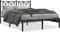 vidaXL - Bedframe - met - hoofdbord - metaal - zwart - 140x200 - cm