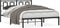 vidaXL - Bedframe - met - hoofdbord - metaal - zwart - 140x200 - cm