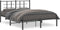 vidaXL - Bedframe - met - hoofdbord - metaal - zwart - 140x200 - cm
