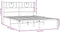 vidaXL - Bedframe - met - hoofdbord - metaal - zwart - 140x200 - cm
