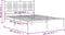 vidaXL - Bedframe - met - hoofdbord - metaal - zwart - 140x200 - cm
