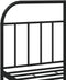 vidaXL - Bedframe - met - hoofdbord - metaal - zwart - 140x200 - cm
