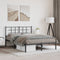 vidaXL - Bedframe - met - hoofdbord - metaal - zwart - 140x200 - cm