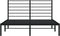 vidaXL - Bedframe - met - hoofdbord - metaal - zwart - 140x200 - cm