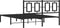 vidaXL - Bedframe - met - hoofdbord - metaal - zwart - 140x200 - cm