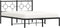 vidaXL - Bedframe - met - hoofdbord - metaal - zwart - 140x200 - cm