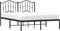 vidaXL - Bedframe - met - hoofdbord - metaal - zwart - 140x200 - cm